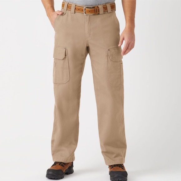 NWT Duluth Trading Co Fire Hose Relaxed Fit Cargo Work Pants Khaki - Picture 1 of 8